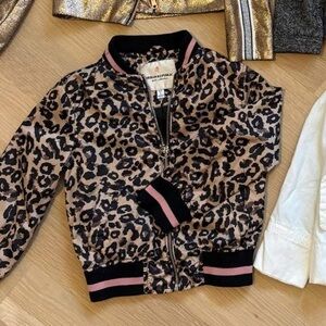 Urban Republic Animal Print Jacket with Pink Accents